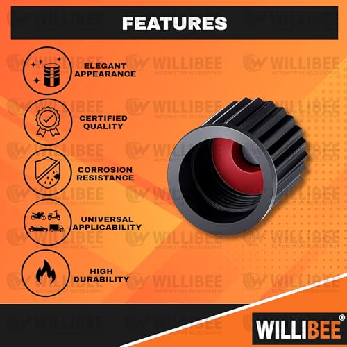 Image of WILLIBEE 40 Pcs (O Rubber Seal) Car Tyre Valve Caps | Universal Tyre Valve Cap Set for Car, Bike & Scooter | Dust-Proof Airtight Stem Caps | Tire Valve Cap