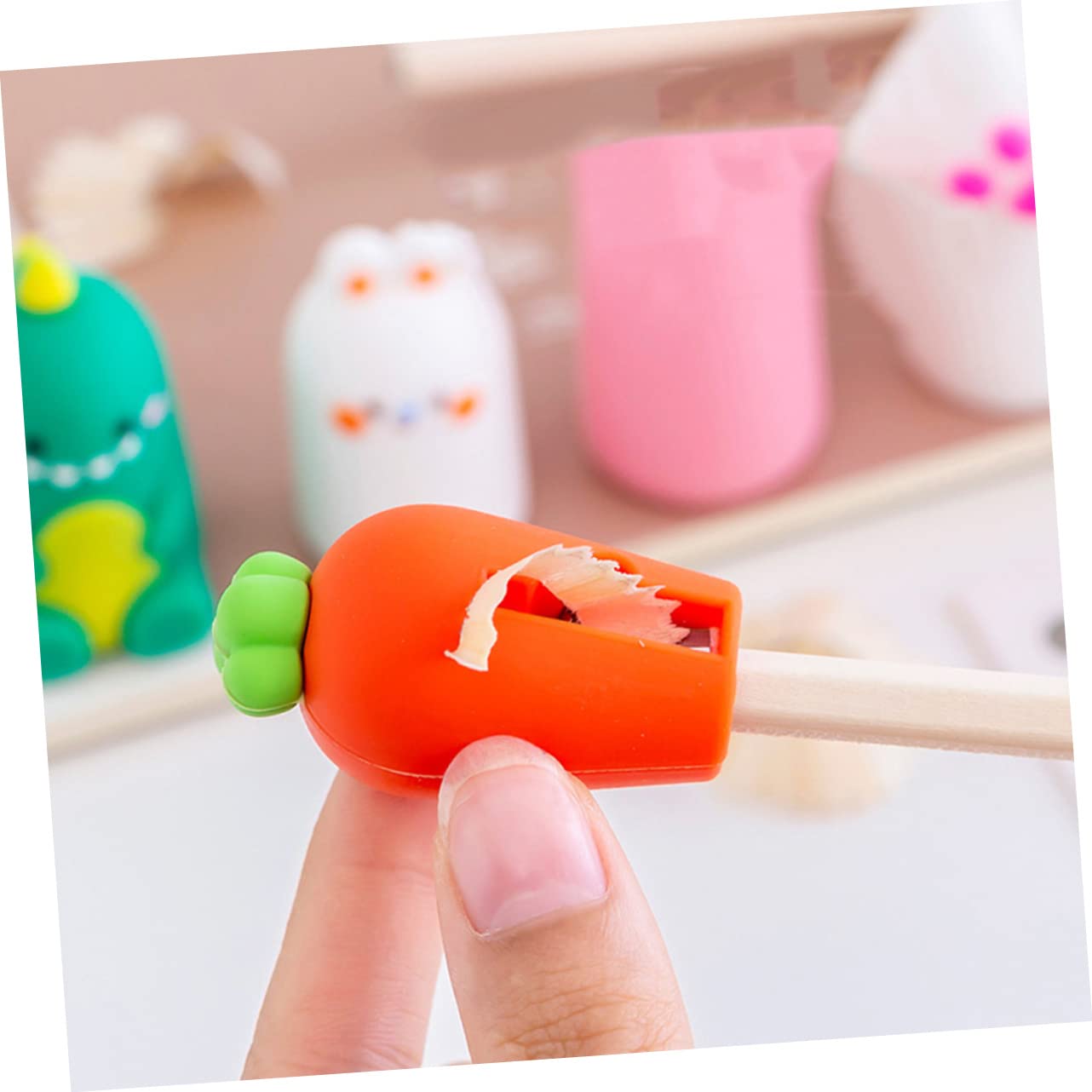 VILLCASE 15stücke Cartoon-anspitzer Für Handbetriebene Mini-bleistiftspitzer Bunten Designs Für Schule Zuhause Und Bürobedarf