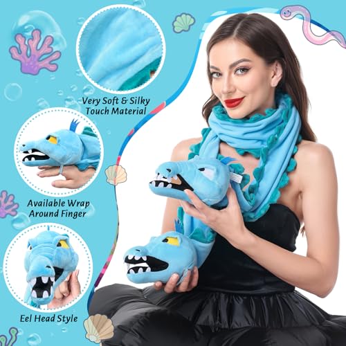Halloween Eel Scarf Costume Women Accessories Witch 73 inch Long Eel Scarf Halloween Girls Sea Villain Cosplay4