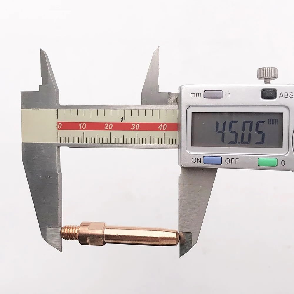 20 punte di contatto E-Cu CuCrZr M6*45 da 0,8 mm, 1,0 mm e 1,2 mm adatte for torce MIG-500A in stile PANA(1.2mm,E-Cu)