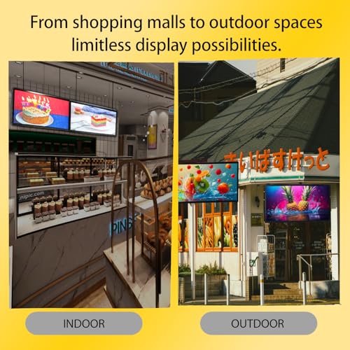 Image of P3 Outdoor Led Signs Support Images & Video, WIFI & USB Control, High Resolution & Adjustable Brightness，IP65 Waterproof Outdoor Programmable Scrolling LED Sign