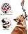 TwoEar Dog Toys for Medium Small Dogs, Interactive Dog Toys for Boredom, Dog Rope Toys for Teething, Tug and Play, 100% Natural Cotton Rope