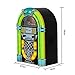 Arkrocket Athena Mini Jukebox/Tabletop CD Player/Bluetooth Speaker/Radio/USB and SD Card Player with Retro LED Lighting System (Yellow Green)