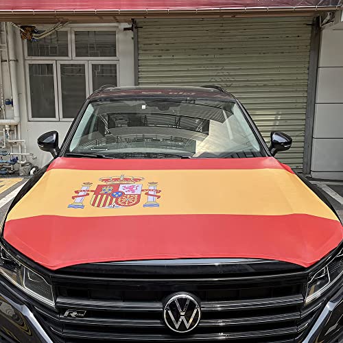 Cubierta del capó del automóvil para la Bandera Nacional de Italia - Accesorios Decorativos para vehículos de la Copa del Mundo Se Adapta a Coupe, Saloon, SUV, MPV, 4 pies x 5 pies Cover