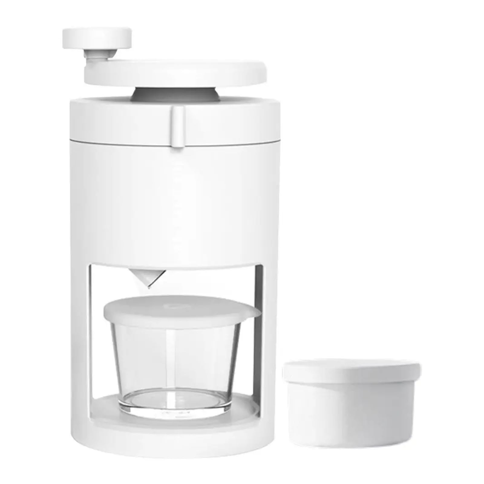 Generisch Manuelle handbetriebene Eisrasiermaschine mit Stahlklingen, tragbarer Brecher for Zuhause, Smoothies, Slushies, Cocktails, Küchenbedarf