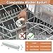 TSBSHum 100-Pack Dishwasher Rack Caps,Dishwasher Rack Repair Coating,as the Dishwasher Cover for Rack Prevents Rust and Utensil Abrasion,or as Screw Covers Caps and Bolt Covers Caps