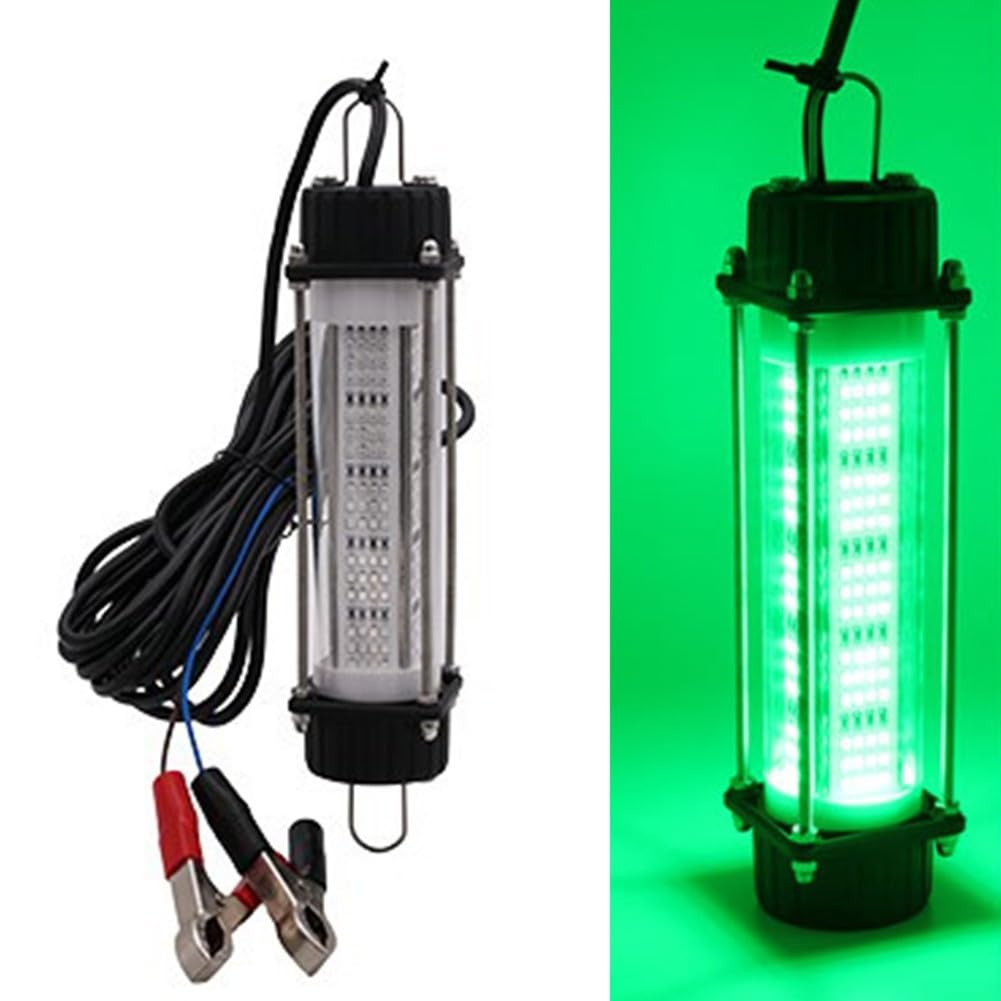 Luce da pesca sommergibile, design LED ad alta potenza, perfetta per l'uso notturno a una tensione di 12 V (120 W verde)