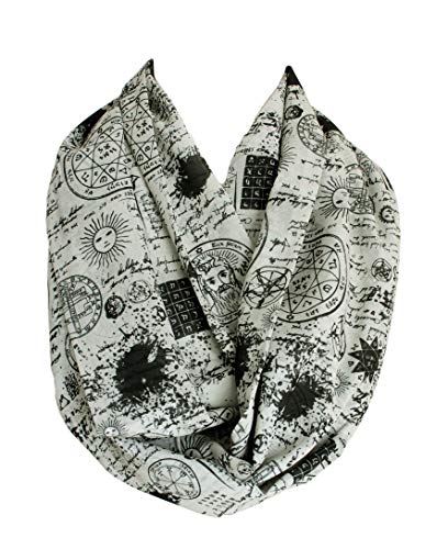 Etwoa Old Texture and Magic Symbols Infinity Circle Scarf2