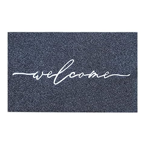 Welcome Mat Outdoor with Durable Non Slip Rubber Backing Cover