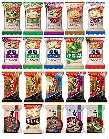 Miso Soup Freeze-dried Soup Packets Amano Foods Set of 20 Kinds 40 Packets