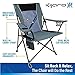 Kijaro Portable Camping Chairs - Enjoy the Outdoors with a Versatile Folding Sports Chair for Outdoor & Lawn - Dual Lock Feature Locks Position – Hallet Peak Gray