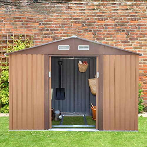 image for JAXPETY 6.3' x 9.1' Outdoor Storage Shed Garden Utility Tool Storage H