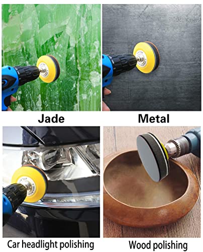 60 stuks schuurpapier, 125 mm klittenband, natte droge schuurschijven, waterschuurschijven, korrel 320/600/800/1200/1500/2000, excentrische schuurpapierset voor auto, metaal, hout - Afbeelding 6