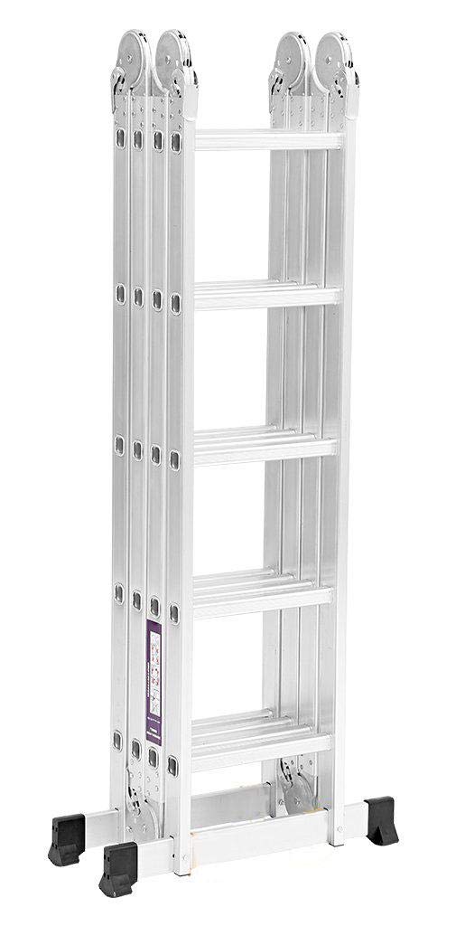 Multi Purpose 4x5 x 5.7m Foldable aluminium Ladder 20 Rungs