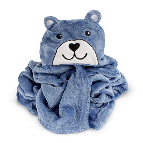Image of BambooMN Super Soft Hooded Baby Bath Animal Towels - Cute Nursery Essentials Ages Newborn to Toddler - For Girls /Boys