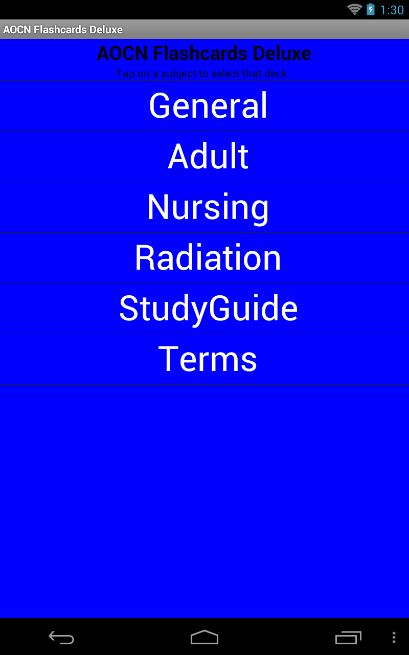 AOCN Flashcards Deluxe App on Amazon Appstore