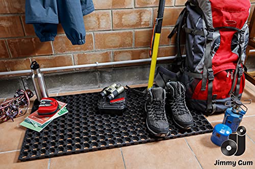 Jimmy Gum 8054144380100 voetmat van rubber, zwart, 100 x 50 cm - Image 5