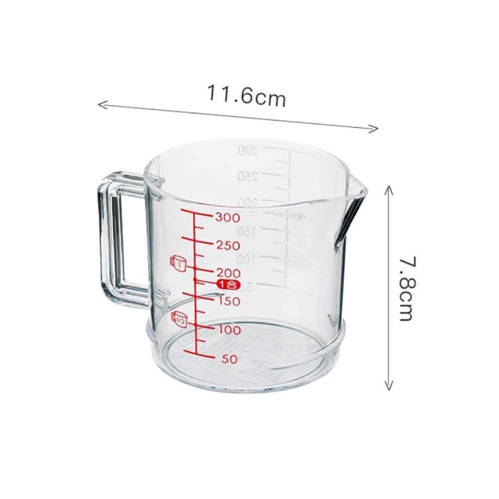 Autocollant Mural Tasse à mesurer-Tool, Cuillère à mesurer Domestique en Plastique/Tasse à mesurer, Section Ordinaire Moyenne 300 ML (Couleur : 1) (1)