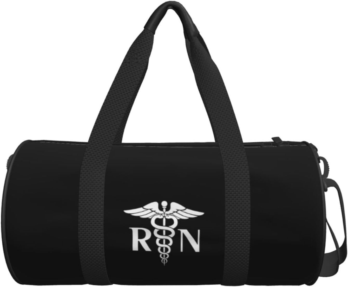 RN Registered Nurse Convertible Garment Bag with Shoulder Strap, Carry on Garment Duffel Bag for Men Women - Rolling Foldable for Travel Luggage Bags (Black)