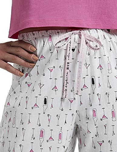 Image of HUE Womens Printed Knit Long Pajama Sleep Pant