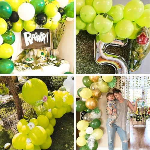 Image of PartyWoo Lime Green Balloons 50pcs Light Pastel Kelly Green Color 12 Inch