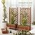 Best Choice Products Set of 2 48in Wood Planter Box & Diamond Lattice Trellis, Mobile Outdoor Raised Garden Bed for Climbing Plants w/Drainage Holes, Optional Wheels - Walnut