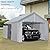 Agrestem Carport Car Port Canopy 10x20 Ft Heavy Duty, Portable Garage Shelter with Removable Sidewalls, Metal Frame, All Weather Carport Garage Party Tent for Automobiles Truck Boat, 180G Coating Pe