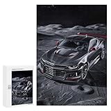 Rompecabezas Difícil para Adultos 300 PCS Black Sportscar on Mars Rompecabezas para Adultos Juegos De Relajación Desafío Difícil Desafiante De Completar 300 PCS