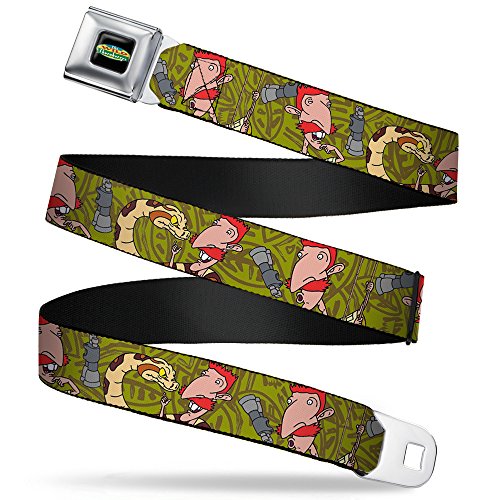 Cinturón de seguridad Buckle Down hombre X-Grande multicolor con hebilla original de metal