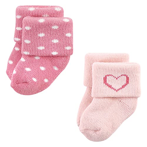 Image of Hudson Baby Baby 8-pack Cotton Rich Newborn and Terry Socks