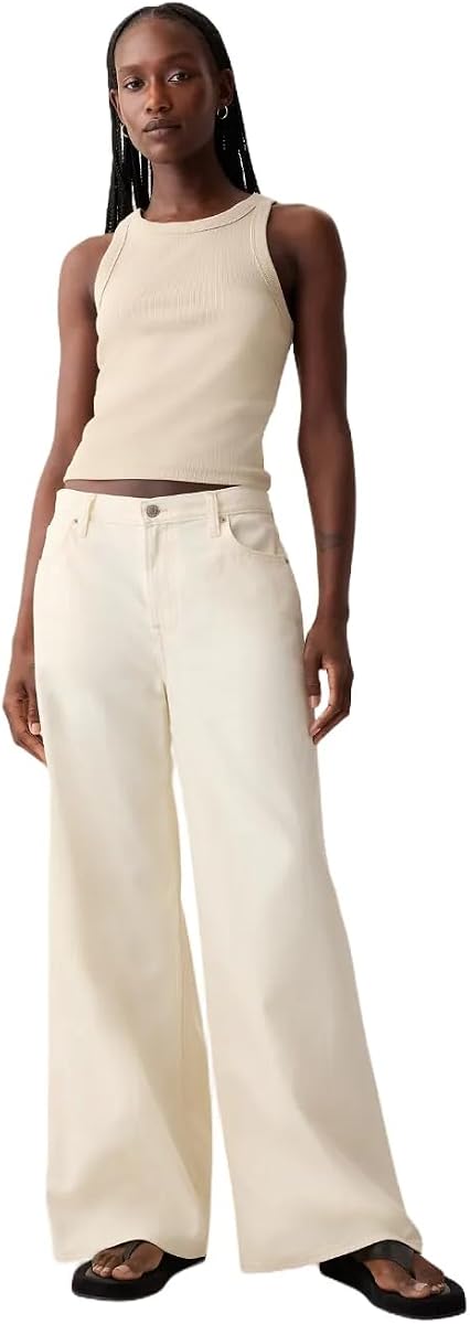 GAP Denim holgado de talle medio para mujer
