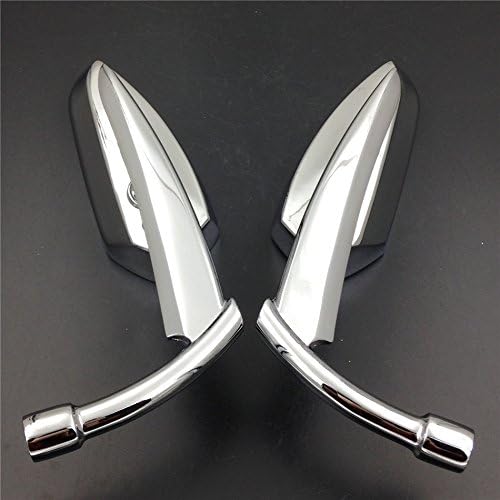 HONGK- Motorcycle Chromed Spear Blade Mirrors Compatible with H-D Sportster Dyna Softail [B01C0SRC28]