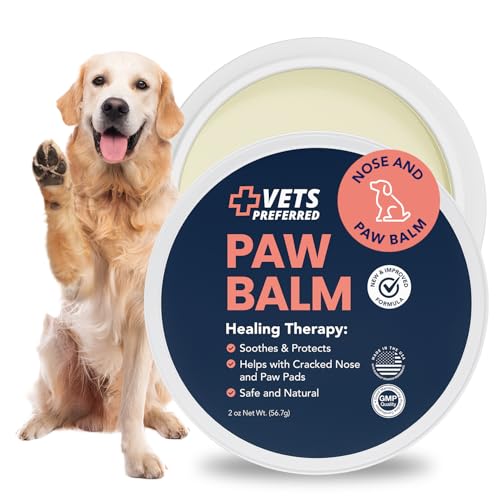 Vets Preferred Paw Balm Pad Protector for Dogs – Dog Paw Balm Soother – Heals, Repairs and...
