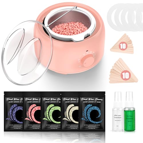 TIKESI Waxing Kit - Wax Warmer for Hair Removal, Hard