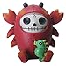 2.75 Inch Furrybone Scuttle The Crab Figurine with Sea Horse, Red