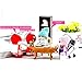 6 PCS Tiny Dolls, Silicone Princess Mini Doll for Girls, DIY Miniature Dollhouse Kit with Miniature Clothes, Decoration Little Dolls Christmas Festival Reborn Baby Stuff Gift & Bag Accessories 8cm