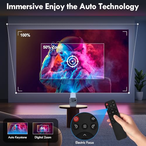 Proyector portátil compatible con TV Stick y Laptop para transmitir sin cables 5