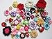 Produktbild YYCRAFT 50pcs Crochet Flower/Bow/Butterfly Applique for Baby Girls Headband Bows Craft and Clothes Hats Sewing Embellishment(Assorted Size and Colors)
