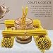 Natural Candles 7” 15 pcs Best Candle Pure Deep Yellow Bee Wax with Great Honey Scent and Cotton Wicks - Eco Friendly 100% Candles for Decoration Home Birthday Cake 1104408