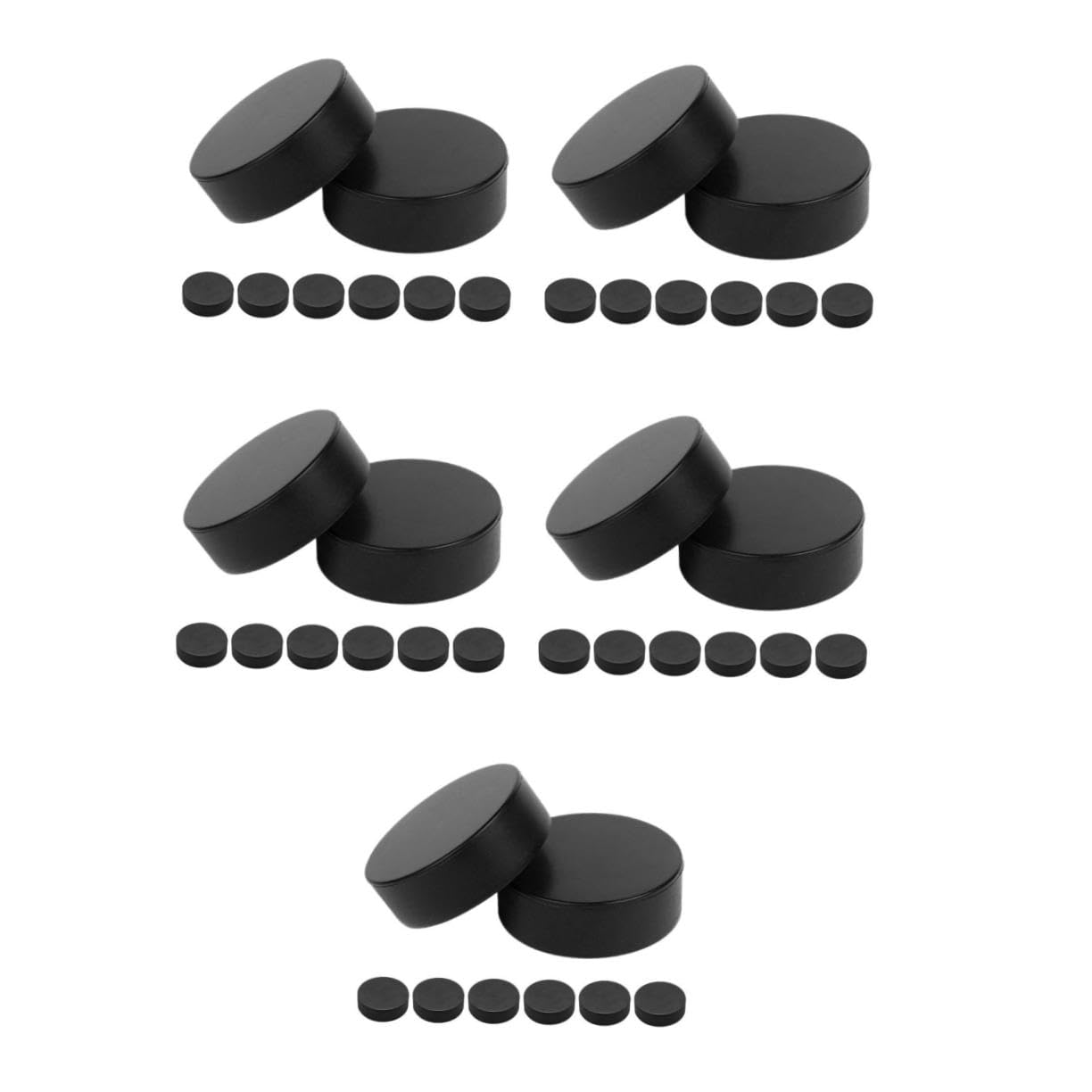 BESPORTBLE Suministros De Entrenamiento De Hockey De Hockey sobre Hielo Pasador De Hockey Mini De Hockey De Aire Hockey De Burbujas Hockey Callejero PU Black