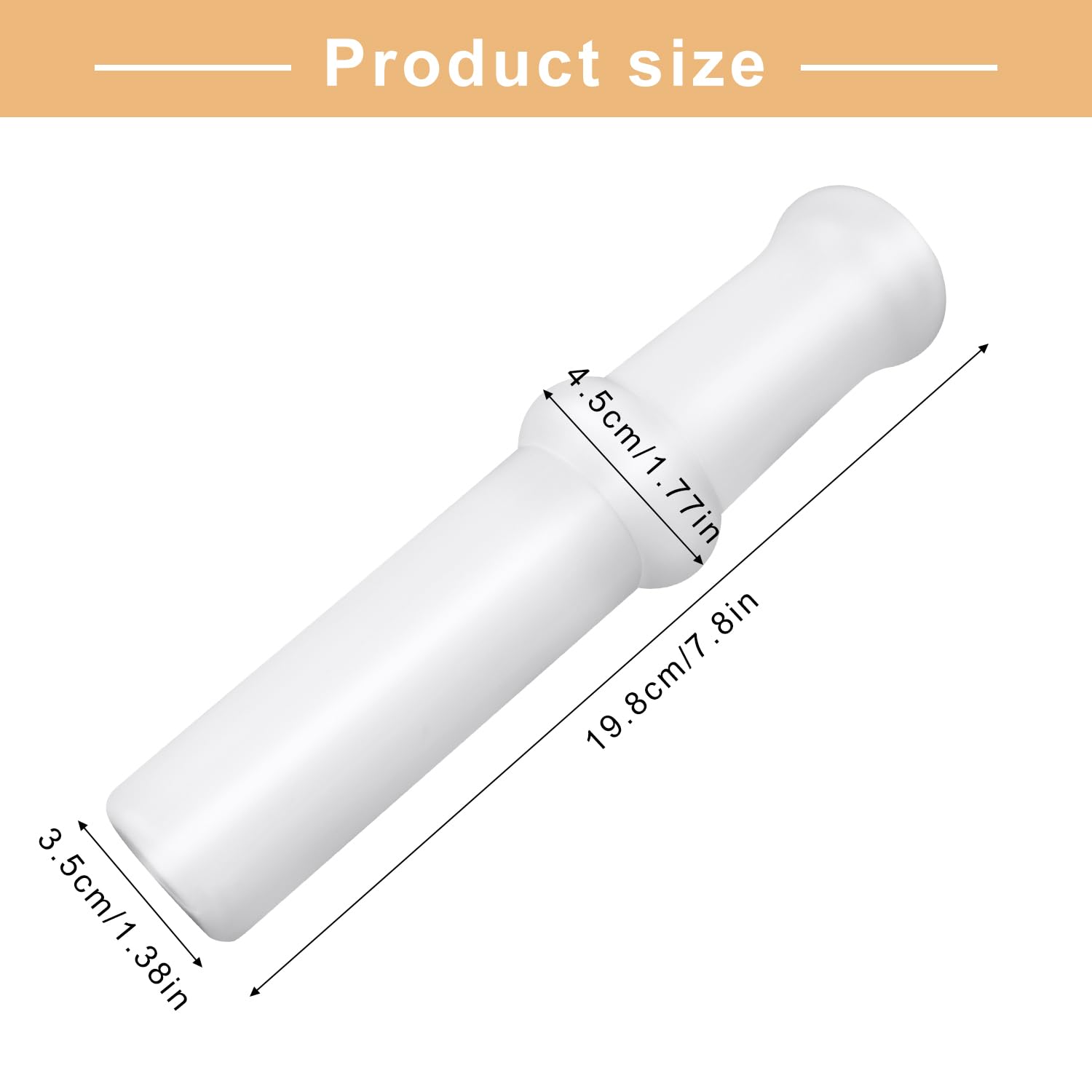 Universal Meat Grinder Pusher Tool, Food Contact Grade Plastic 7.8 Inch Length Meat Grinder Pusher Replacement Parts