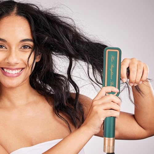 Plancha para el cabello ajustable y portátil GALPADA para mujeres, herramienta de alisado rápido para cabello ondulado y rizado, ligera con calefacción cerámica, enchufe estadounidense miniatura 3