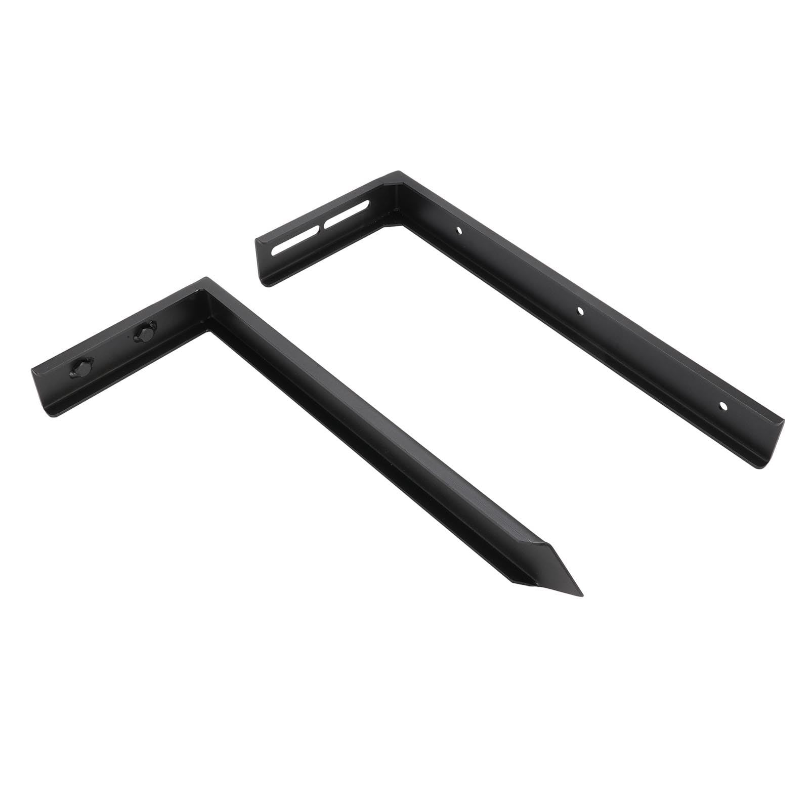 Dilwe Kit de Reparación de Postes de Cerca Estacas de Reparación de Postes de Cerca de Acero Resistente Ancla de Estaca de Tierra de 17,3 X 6,7 Pulgadas para Fijar Cercas de Madera Inclinadas o