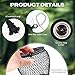 Retisee 2 Pcs Reptile Heat Lamp Cap Reptiles Anti-Scald Lampshade with Power Switch and Anti-bite Hook for Lizards Snakes Chicks, Bulb 100w Not Included
