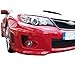 Zunsport Compatible avec Subaru Impreza Sti - Ensemble calandre intégral - Finition Noir (2011 à 2014)