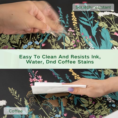 Image of iCasso Heated Mouse Pad Hand Warmer, XXL Heated Desk Pad, Electric Warm Desk Mat with 3 Heating Levels for Computer Keyboard, 35.4 inch x 15.7 inch Large Mousepad for Home Office Work (Weeds)