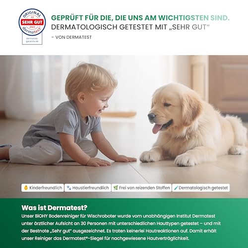 BiOHY Limpiador de suelos para todos los robots con aroma primaveral (250 ml) | Detergente concentrado para todos los robots limpiadores y aspiradores con función húmeda | Sin espuma y sin rayas | - imagen 6