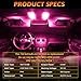 Alopee 30 Pack 194 Pink Led Light Bulb Acrylic 158 Led Bulb DC 12V Car Interior Lights for 194 168 T10 2825 W5W Glove Box Courtesy Step Lighting