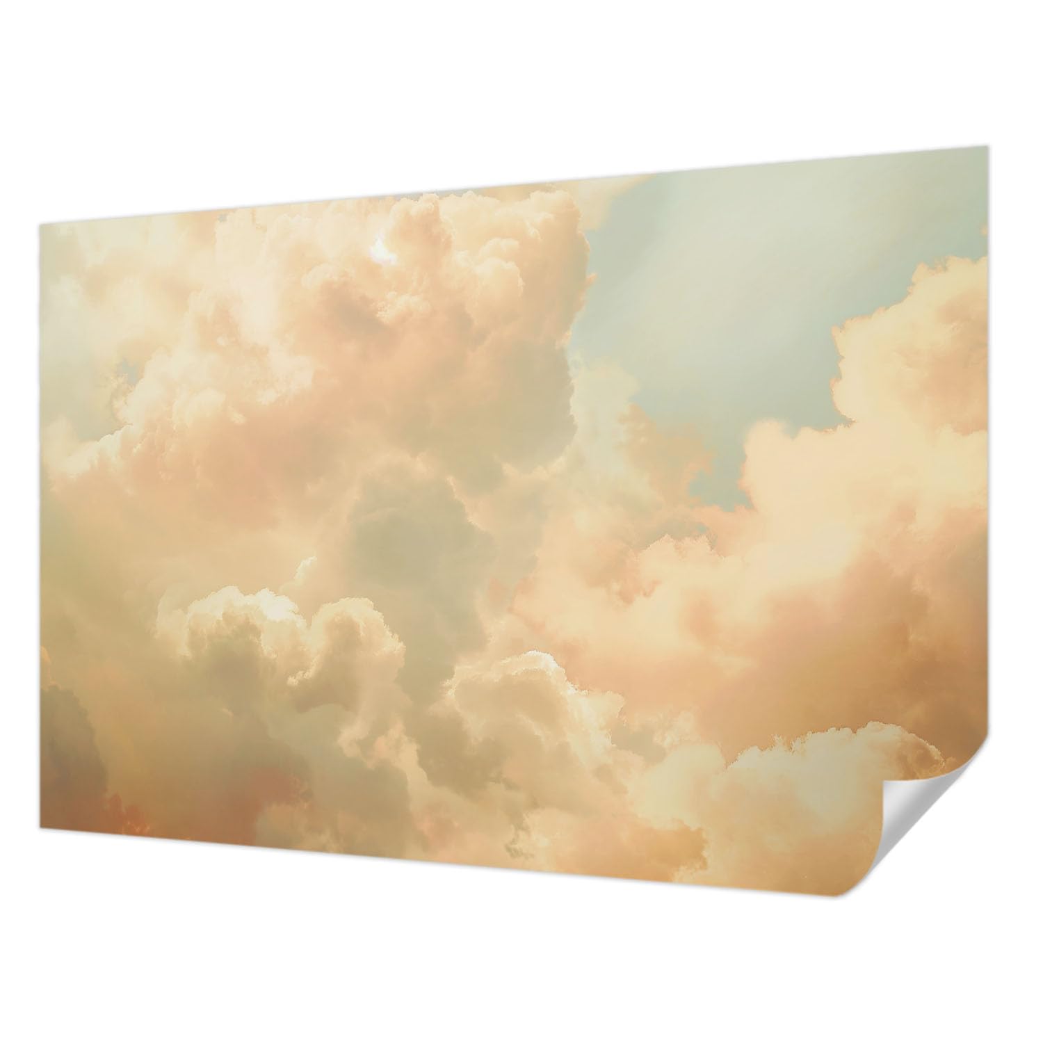 Papier peint auto-adhésif haute qualité au design moderne de nuages