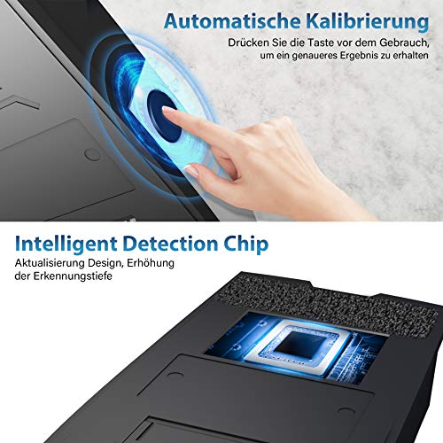 Foto von Ortungsgerät Stromleitung Wasserleitung Wand Scanner - 5 in 1 Multifunktional Leitungssucher für Strom Holzbalken, und Metall, Leitungsdetektor Stud Finder mit LCD Anzeige- und Tonwarnung